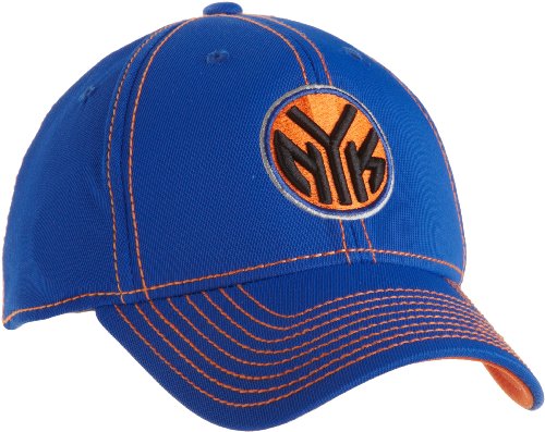 NBA Men's New York Knicks Structured Flex Hat - Tn67Z, Small/Medium , Team Color , Blue