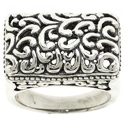 Large Filigree Ring in Sterling Silver Ladies