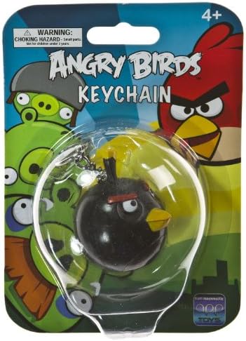 Black Bird ~2" Mini-Figure Keychain: Angry Birds Keychain Series