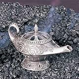 Genie Lamp Pewter Collectible Incense Cone Burner Aromatherapy