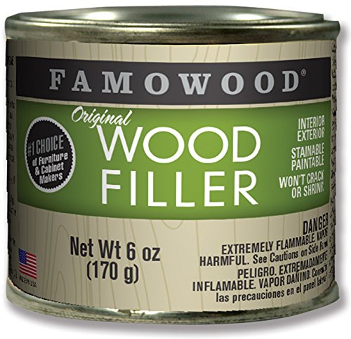 FamoWood 36141102 Original Wood Filler - 1/4 Pint, Ash