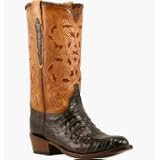 Lucchese Mens 12 Caiman Exotic Western Boot Chocolate by Lucchese