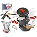 AnimaMiracle 18 Pcs Camping Cookware Set Hiking Camping Backpacking Gear & Camping Outdoors Survival Utensils Cooking Equipment Cooking pots Mini pan , Lightweight ,Camping Mess kit With Fire Starter