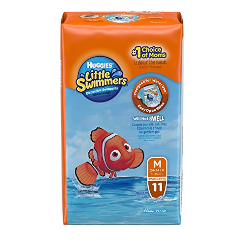 Little Swimmers Huggies Disposable Swimpants, Medium, 11 Count
