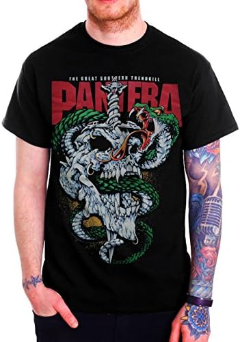 PANTERA The Great Southern Trendkill Sketched Graphic Mens Black T Shirt (XX-Large (Chest 25" / Length 32"))
