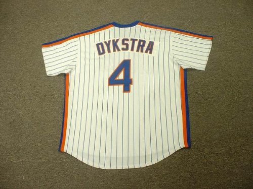 LENNY DYKSTRA New York Mets 1986 Majestic Cooperstown Throwback Home Baseball Jersey, 2XL