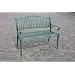 Gartenbank NAPOLI aus wetterfestem Aluguss, GR�N