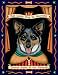 Retro Pets - Australian Cattle Dog Art - Patron Saint of the Outback - 11x14 art print by Santa Fe artist Krista Brooks - Ready to Frame