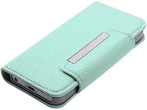 MYBAT Light Green Premium Book-Style MyJacket Wallet (with card slot) (738) ( with Package ) for APPLE iPhone...