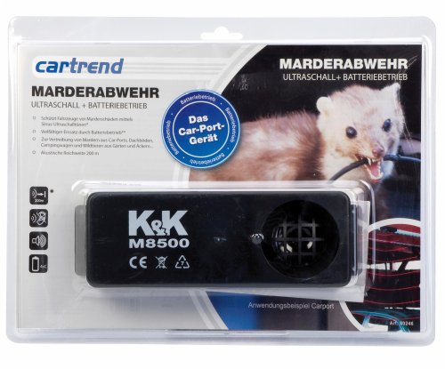 Cartrend 80246 Marderabwehr M8500, Car-Port-Ger&auml;t mit Ultraschall Batteriebetrieb, akustis Preisvergleich