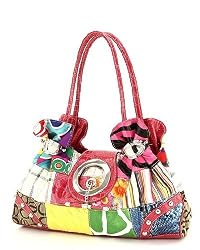 Pink Signature Patchwork Designer Inspired Handbag