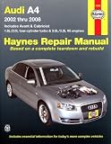Haynes Repair Manual Audi A4, 2002-2008: Models Covered: Audi A4 Sedan, Avant and Cabriolet - 2002 through 2008 1.8L/2.0L...