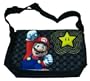 Nintendo Video Game Mario Star Messenger Bag - Black Shoulder Bag Pack