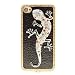 Gekiten Softbank iPhone 4 4S GeckoHawaii Black 【アイフォン 4 4S対応 ゲッコー ヤモリ ハワイ ケース】 ブラック 黒 CASEIH4-GeckoHawaii-BK
