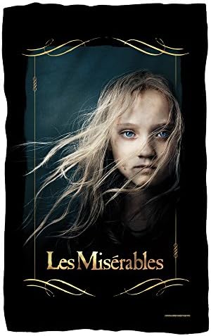Les Miserables Girl Fleece Blanket White One Size