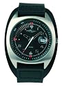 Umbro Gents U481B Black Leather Cuff Watch with Black Dial and Date Feature