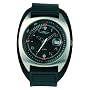 Umbro Gents U481B Black Leather Cuff Watch with Black Dial and Date Feature