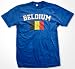 Belgium Flag International Soccer Mens T-shirt, Belgian National Pride Men's Shirt