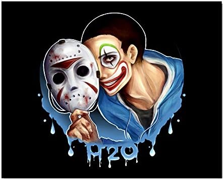 XKUN Men's Amuse Game Announcer Well-known Blogger H2O Wall Posters Art Print