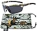 Hornz Polarized Sunglasses Men Camouflage Wrap Around Sport Frame Lightweight