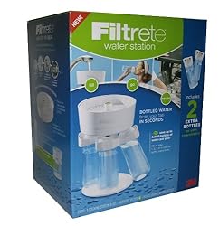 3M Filtrete Water Station Starter Kit ~ Bonus 2 Extra Bottles Included