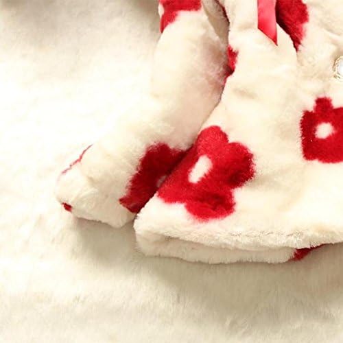 EGALAXY Baby Girls Winter?Soft Faux Fleece?Cotton-padded Coat Outerwear Clothes Small