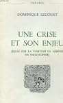 Une crise et son enjeu essai sur la p...
