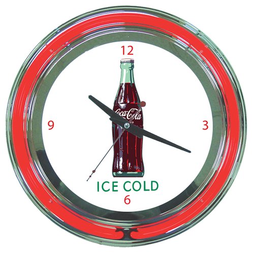 Trademark Coca Cola Ice Neon Clock