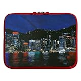 Be.ez - 100848 - LA robe Hong kong by night - Sacoche en Polyur&eacute;thane pour MacBook Air 13" - Rouge
