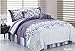 Read Duck River Textile Beckett Queen Comforter Set, Purple/Grey Details Duck River Textile Beckett Queen Comforter Set, Purple/Grey