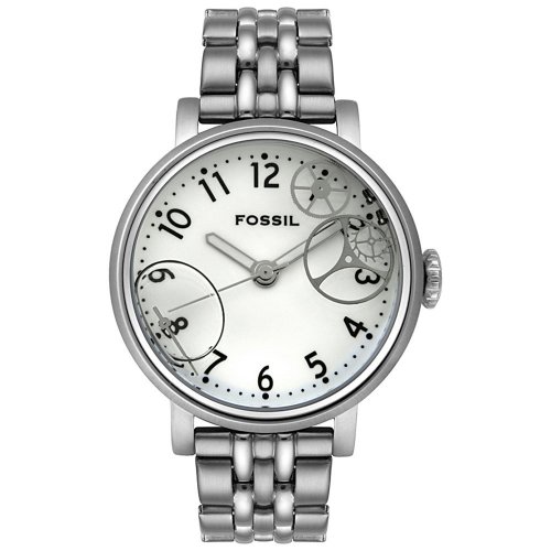 Fossil Womens JR9949 Clear Steel Watch