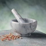 White Marble Mortar and Pestle