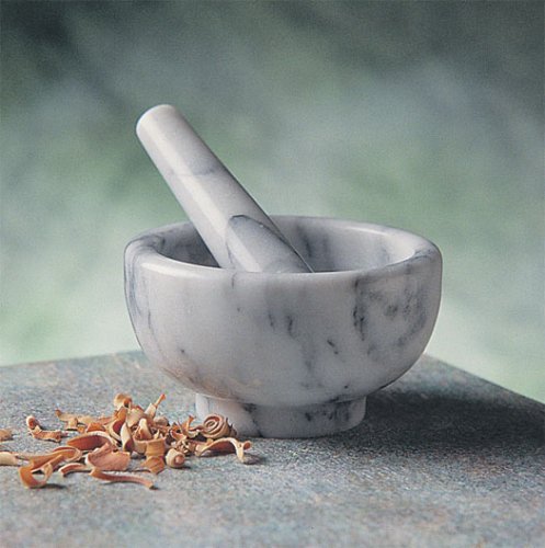 White Marble Mortar and Pestle