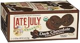 Late July Organic Decadent Dark Chocolate Sandwich Cookies, 12 Count 18-Ounce Boxes (Pack of 2)