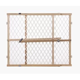 North States Diamond Mesh Wood Gate - Pressure Mount