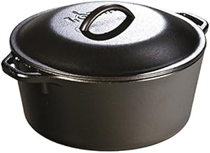 Lodge Mfg L8DOL3 Olla estilo horno holand&eacute;s de hierro fundido, 5 Qt.