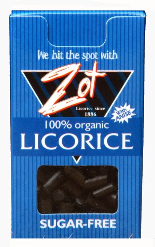 ZOT 100% Organic Licorice with Anise, 0.4-Ounce Flip Top Boxes (Pack of 6)