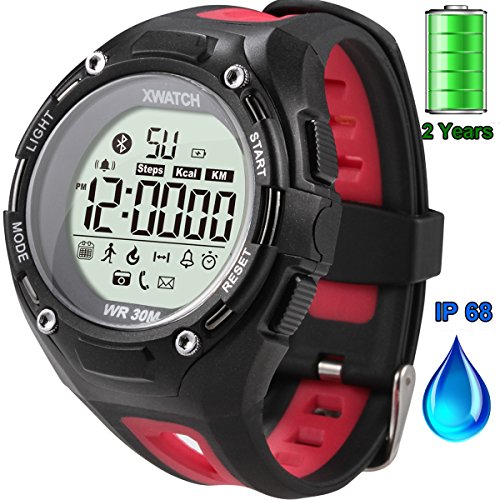 Twinbuys Sport Watch Digital Waterproof Dustproof Men Boy Wrist Watch Pedometer Timer Distance Calorie Sleep Monitor Smart Watch Led Backlight for Diving