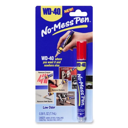 WD-40 Pen, No Mess, .26 oz., No Odor, Leak/Dry Out Proof, Sold as 1 Each WD-40 Pen, No Mess, .26 oz., No Odor, Leak/Dry Out Proof, Sold as 1 Each