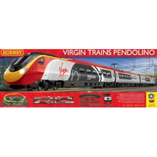 Hornby R1155 Virgin Trains Pendolino OO gauge Electric Train Set