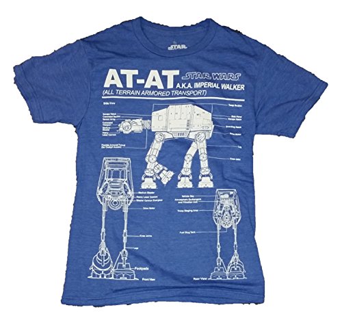Star Wars AT-AT Blueprint Licensed Graphic T-Shirt