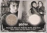 Harry Potter authentic double prop card 'First task tent and Canopy material' from Harry Potter and the Goblet of FireIMAGE