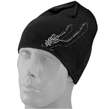 adidas San Antonio Spurs Black Double Logo Knit Beanie