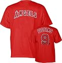 Chone Figgins Red Majestic Name and Number Los Angeles Angels of Anaheim T-Shirt