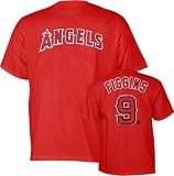 Chone Figgins Los Angeles Angels of Anaheim Name and Number Red T-Shirt