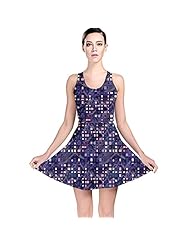 Stretchy Polyester/Spandex Skater Dress 