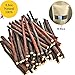 Bojafa 250g Apple Sticks Small Animals Molar Wood Treats Toys Chinchilla Guinea Pig Hamster Rabbit Gerbil Parrot Bunny and Small Animals Chew Stick Toys Treats (250g, About 50 Pcs)