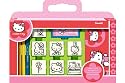 Noris 606317803 - Hello Kitty ,Stempel Set im K&ouml;fferchen, 7 Stempel