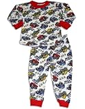 Carter's Watch the Wear - Infant Boys Long Sleeve Trucks Thermal Set, White, Red