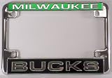 Milwaukee Bucks NBA Chrome Motorcycle RV License Plate Frame